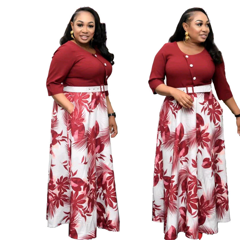 African Dashiki Dress plus Size Women's Dress Casual