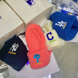 Yankee and Dogers Winter Hat Autumn and Winter Wool Hat Thermal Knitting Pullover