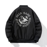 Varsity Jacket Embroidered Flight Suit Thin Stand Collar