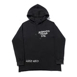 Vlone Hoodie Flame Skull Large V Print Loose Hip Hop Men'S And Women'S Hoodie