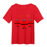 Squid Game Costume Sportswear Short Sleeve T-shirt Top Men and Women