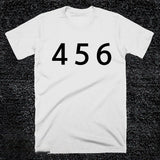 Squid Game Costume 456 Printed Men's and Women's Pullover T-shirt