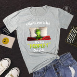 Men and Women Grinch Shirt Christmas Short Sleeve T-shirt