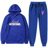 Vlone Hoodie & Pants 2 Piece Set Casual Loose Hoodie