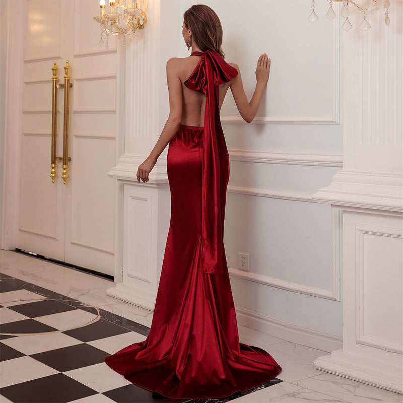 Skin Tight Long Dresses Women's Sexy Backless Long Dress