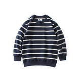 Children Long Sleeve Shirts Spring and Autumn Boy's Hoody Striped Long-Sleeve T-shirt