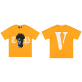 Vlone T Shirt Loose Men'S And Women'S Reflective T-Shirt Summer