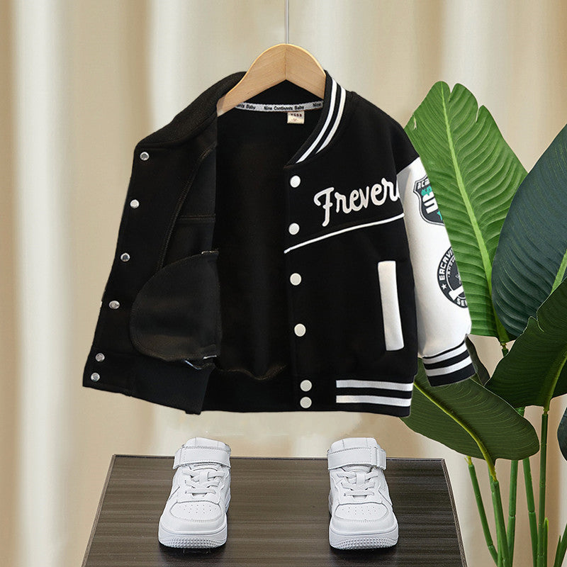 Toddler Boys Jackets Boys' Baseball Jacket Coat Spring and Autumn Jacket Clothes