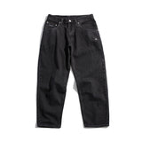 Man Fall Men's Embroidery Decorative Jeans Loose Straight Casual Pants