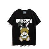 Moschino T Shirt Teddy Bear Pattern Quick-Drying Loose Short Sleeve