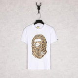 Bathing Ape T Shirt Summer Leopard Print Short Sleeve T-shirt
