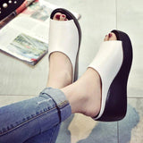 High Heels Slippers Summer Slippers Platform Slippers High Heel Leisure Flip Flops