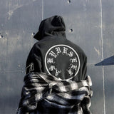 Askyurself Hoodie Men's Clothing Hip Hop Print Velvet Padded Hooded Sweatshirt