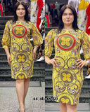 African Dashiki Dress Summer Women's Slim Fit plus Size Dress