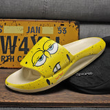 Mens Slide Slippers Men'S Slippers One-Word Sandals Home Shoes