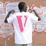 Vlone T Shirt Loose Men'S And Women'S Reflective T-Shirt Summer