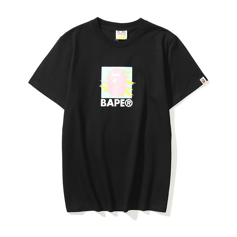 Bathing Ape T Shirt Summer Loose Leisure Pullover Letter Short Sleeve T-shirt
