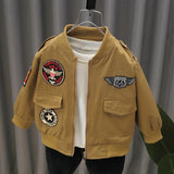 Toddler Boys Jackets Jacket Spring Autumn Baseball Uniform