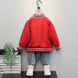 Toddler Boys Jackets Boys' Coat Spring and Autumn Jacket Zip-up Shirt