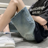 Men Denim Shorts Men's Summer Versatile Loose
