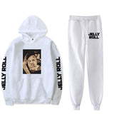 Jelly Roll Hoodie Jelly Roll Peripheral Printed Sweater Sports Two-Piece Suit