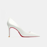 Red Bottom Heels Shallow Mouth Pointed High Heel Stiletto Heel Work Shoes for Catwalk