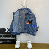 Toddler Boys Jackets Boys' Denim Jacket Spring and Autumn Spring