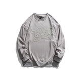 Crew Neck Sweatshirts for Men Men's Autumn Sweater Personalized Beaded Letter Embroidered Top Men's