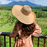 Summer Hats Women's Outdoor Sun Protection Sun Hat Beach Big Brimmed Straw Hat