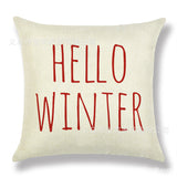 Valentine's Day Pillow Covers 4 Piece Random Styles Together, Home Decoration Red Letter Office Waist Cushion Cover