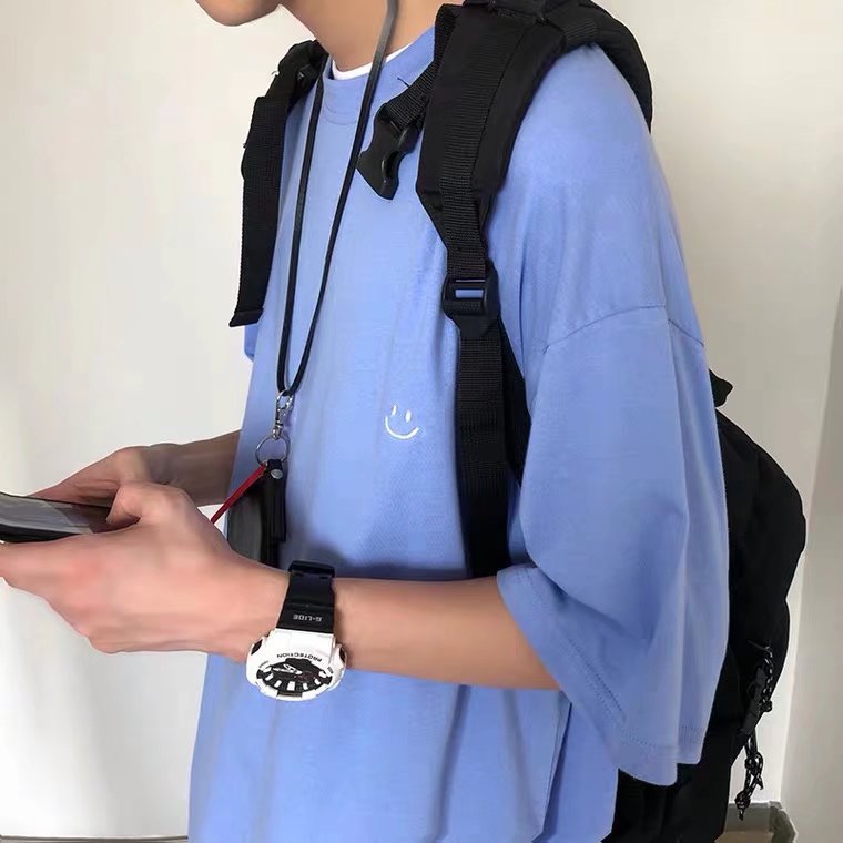 Men T-Shirts Loose Half-Length Sleeves