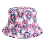 Bucket Hat Fishing Cap Cotton Print Fisherman Hat Summer Sun Hat