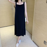 MIDI Mauve Wrap Dress Niche Chiffon Temperament Camisole Dress Women's Summer Dress