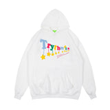 Man Fall Outfits Vintage Casual Hoodie Letter Hip Hop Hooded Sweater