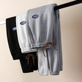 Grey Sweatpants Sweatpants Men's Fleece-Lined Thickened Autumn and Winter