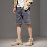 Men Denim Shorts Summer Denim Shorts Men's Loose