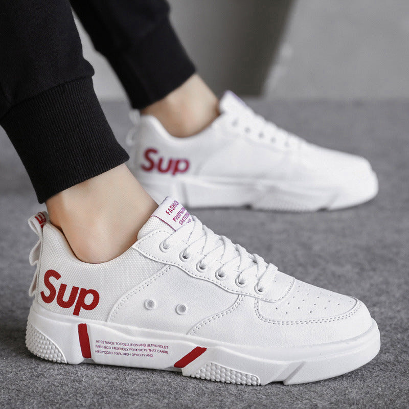 Flat Shoes Summer Sneakers Men's Fashion Junior High School Student Trendy Fashion Boy Leisure Easy Wear Borad Shoe