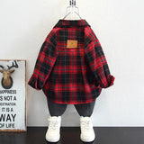 Toddler Boys Sweater Boys' Plaid Shirt Spring/Autumn Clothes