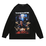 Man Fall Outfits Portrait Printing Long-Sleeved Sweater Top for Men and Women
