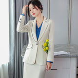 Interview Suit Women Apricot Small Suit Outfit Women's Suit Spring and Autumn
