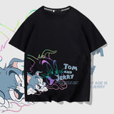 Tom And Jerry T Shirt Cat And Mouse Half Sleeve