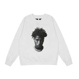 Vlone Sweatshirt Printed Crew Neck Sweatshirt Casual Loose Large V Men And Women Autumn