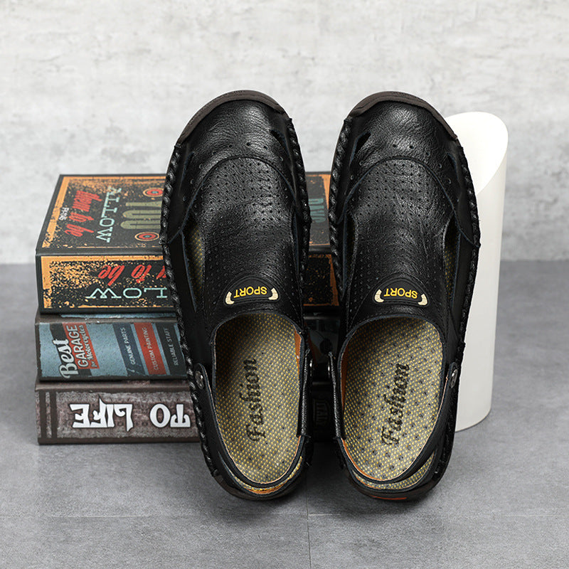 Men's Sandals Indoor and Outdoor Beach Sandals Sport Flip Flops Comfort Casual Sandal Summer Men's Driving Outdoor Wear Beach Shoes