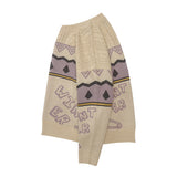 Men Sweater Letter Jacquard Color Matching Knitted Sweater Men's round Neck Sweater