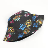 Bucket Hat Fishing Cap Cotton Print Fisherman Hat Fruit Print Fashion Casual