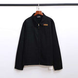 Vlone Jean Jacket Vlone Jacket Embroidered Men'S And Women'S Large V Zipper Jacket