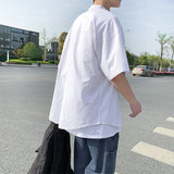 Men Shirts Shirt Coat Loose Solid Color