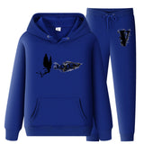 Vlone Hoodie & Pants 2 Piece Set Hooded Suits Men'S Casual