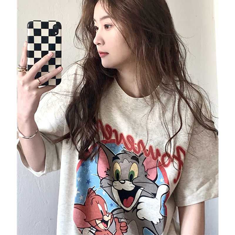 Tom And Jerry T Shirt Loose Cat And Mouse