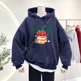 Bearbrick Hoodie Hooded Autumn Sweater Slimming Oversize Ladies